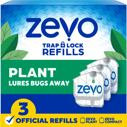 Zevo Plant Flying Insect Trap Refill - 3 Refill Cartridges