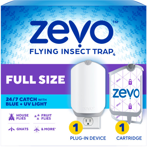 Flying Insect Trap, Fly Trap: (1 Plug-In Base + 1 Cartridge)